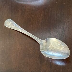 1933 Chicago World’s Fair Silver Par Plate Souvenir Spoon!